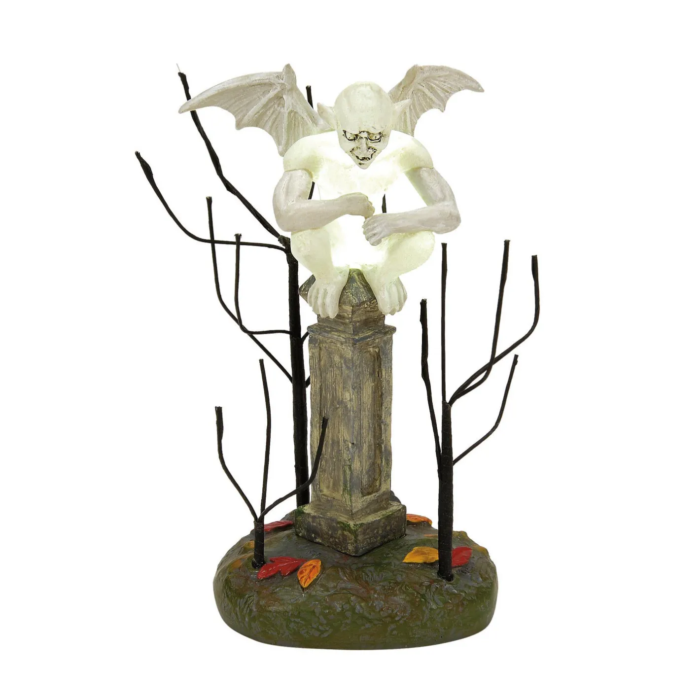 Department 56 Halloween Village Watching Over The Graveyard Lit Figure 6014728 New