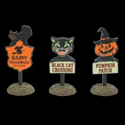 Department 56 Halloween Village Halloween Signs Set of 3 6009820