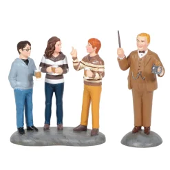 Department 56 Harry Potter Village Professor Slughorn & the Trio Figure 6006515 Sale