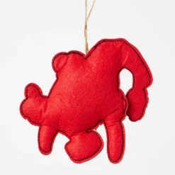 Department 56 Jim Shore Dr. Seuss Grinch Felt Max in Santa Hat Felt Ornament 6014115 Online