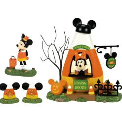Department 56 Mickey's Pumpkintown Minnie's Kissing Booth 2024 Set Discount