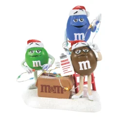 Department 56 North Pole Village Light Duty M&M'S Figure 6014747 Outlet