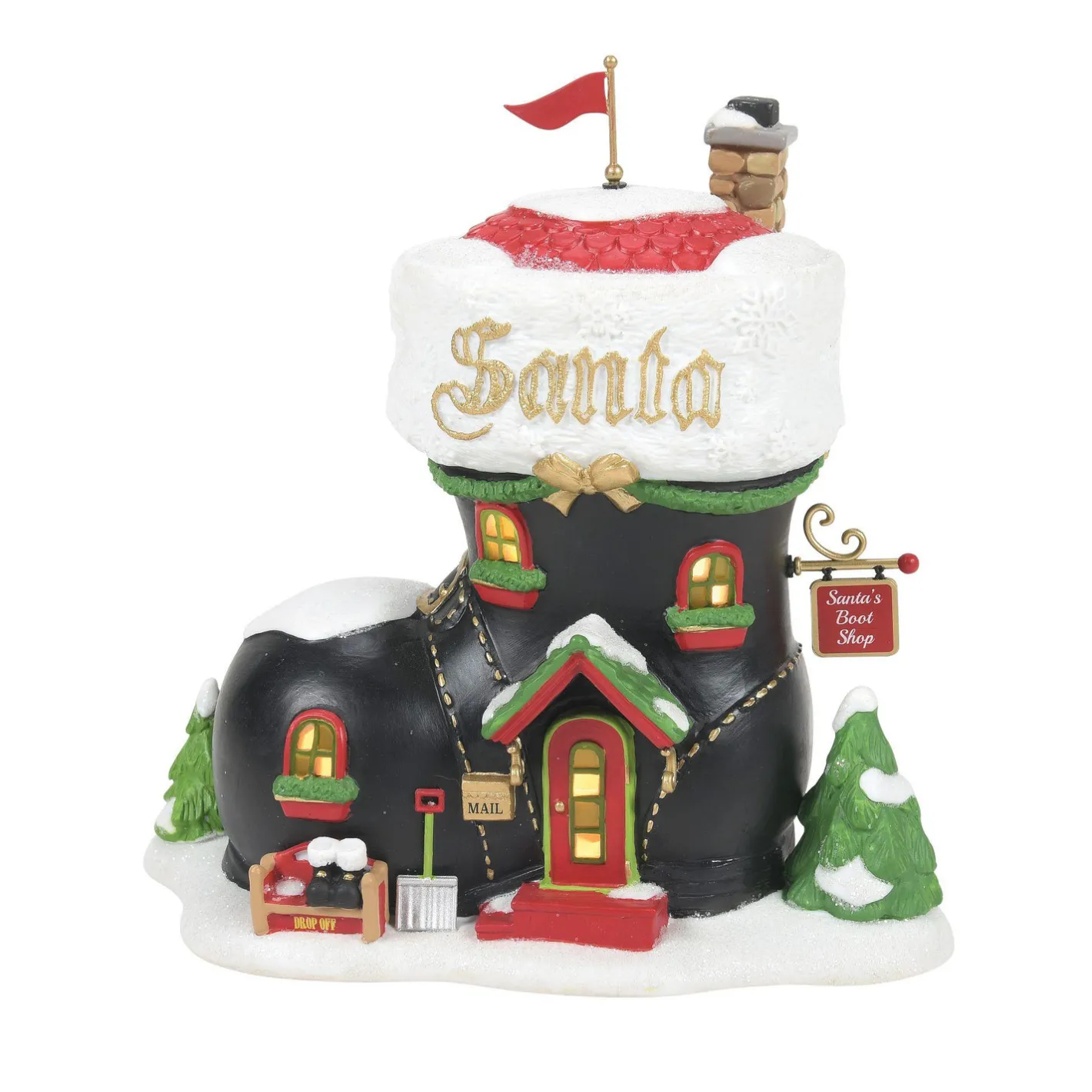 Department 56 North Pole Village First Edition Santa's Boot Shop Building 6013444FE Online