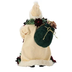 Department 56 Possible Dreams Santa Old World Poinsettia Figure 6016467 Clearance