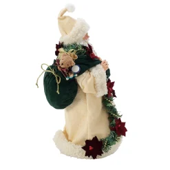 Department 56 Possible Dreams Santa Old World Poinsettia Figure 6016467 Clearance
