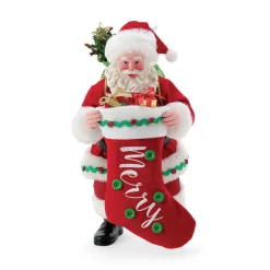 Department 56 Possible Dreams Santa The Big Stocking Figure 6016466 Hot