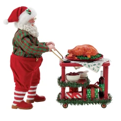 Department 56 Possible Dreams Santa Turkey Dinner Figure 6016445 New