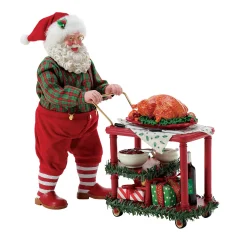Department 56 Possible Dreams Santa Turkey Dinner Figure 6016445 New