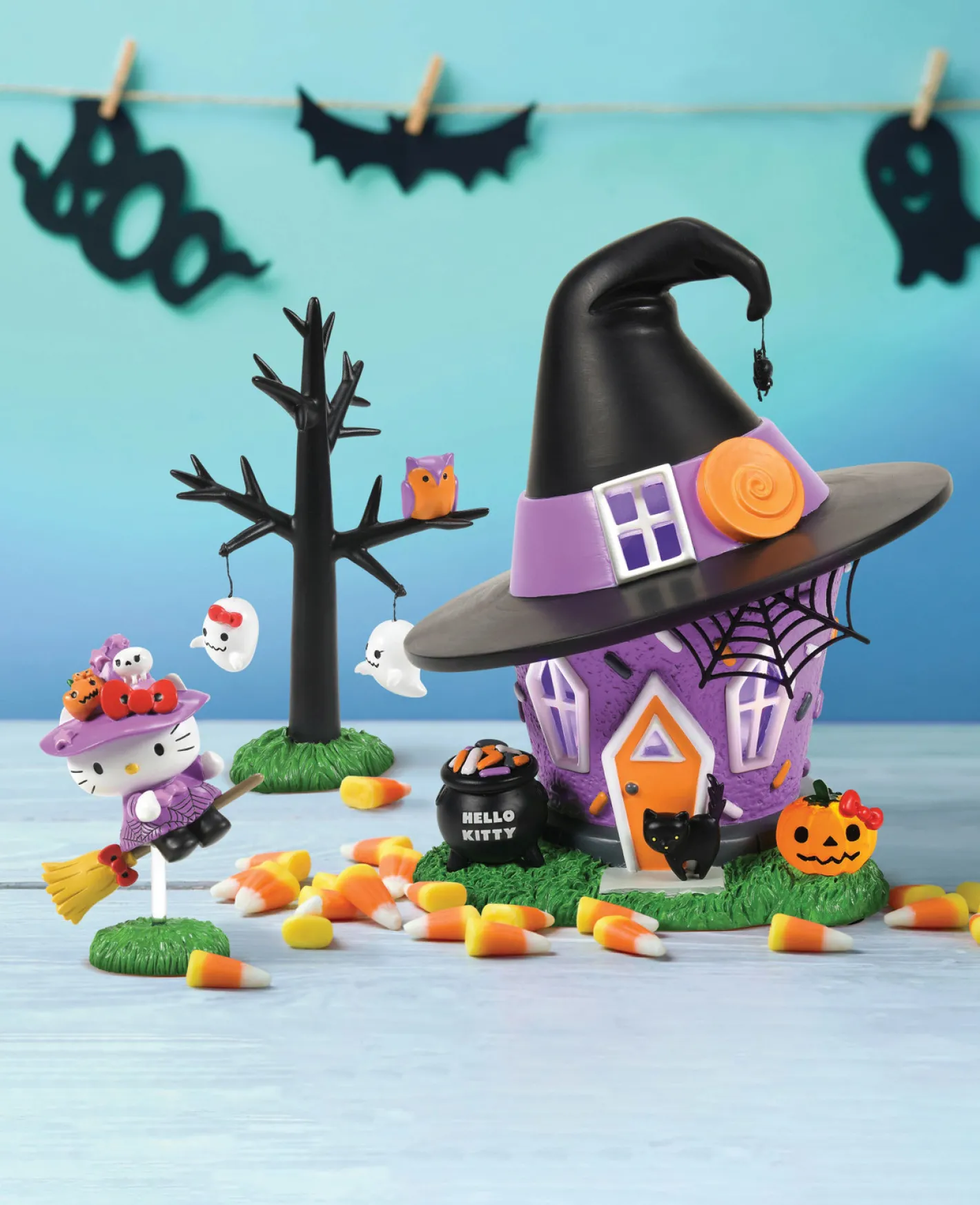 Department 56 Sanrio Hello Kitty Village Hello Kitty's Witch Tower Halloween Building 6014744