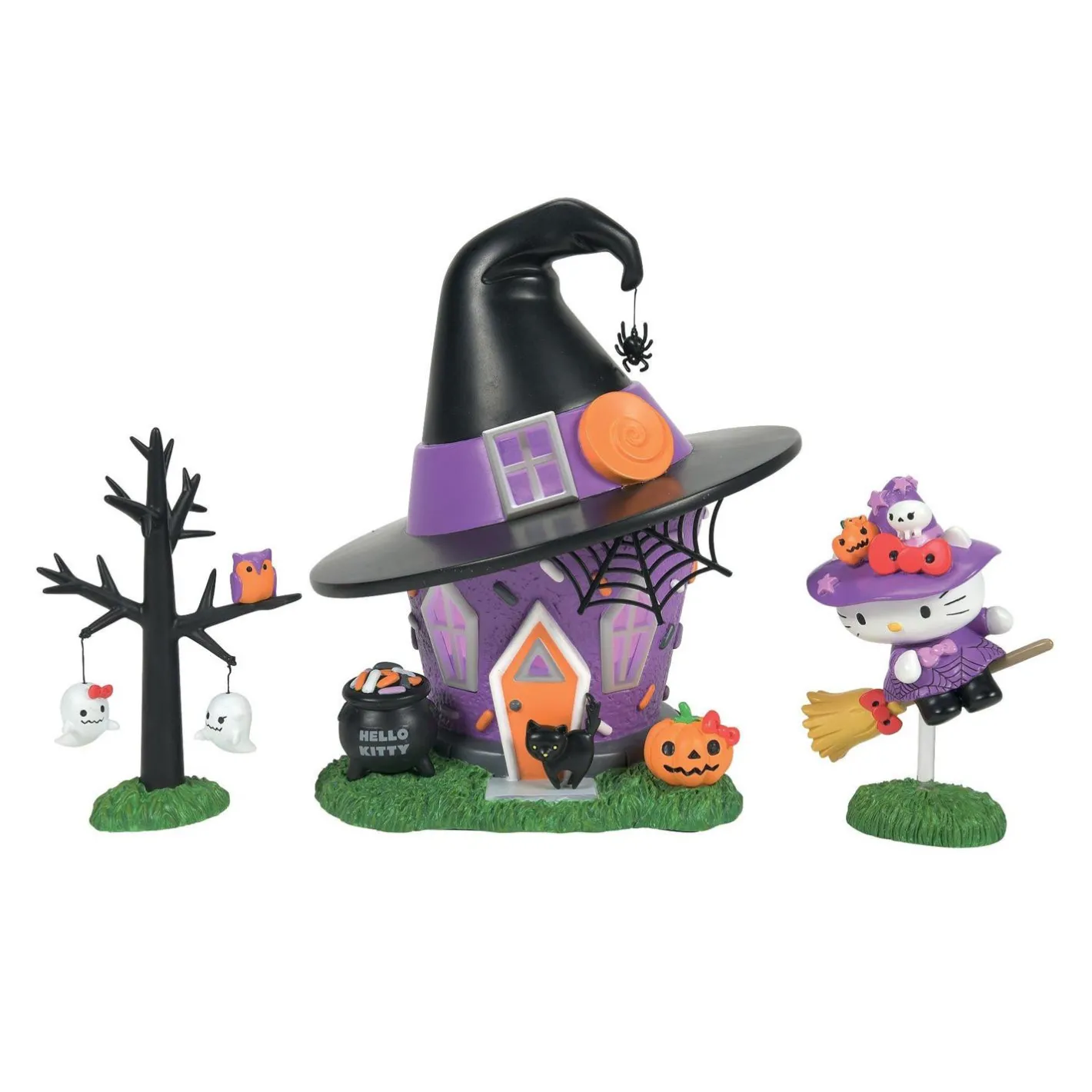 Department 56 Sanrio Hello Kitty Village Hello Kitty's Witch Tower Halloween Building 6014744