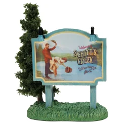 Department 56 Schitt’s Creek Motel and Sign 2 Pc Set