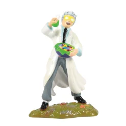 Department 56 Snow Village Halloween UWAHAHAHAAA! Mad Scientist Figure 6015636 New