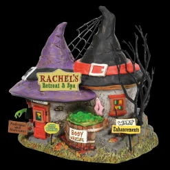 Department 56 Snow Village Halloween Rachel's Retreat & Spa Building 6007781 New