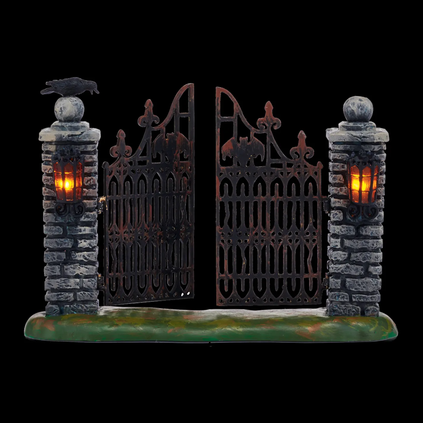 Department 56 Snow Village Halloween Spooky Wrought Iron Gate 4047599 Discount