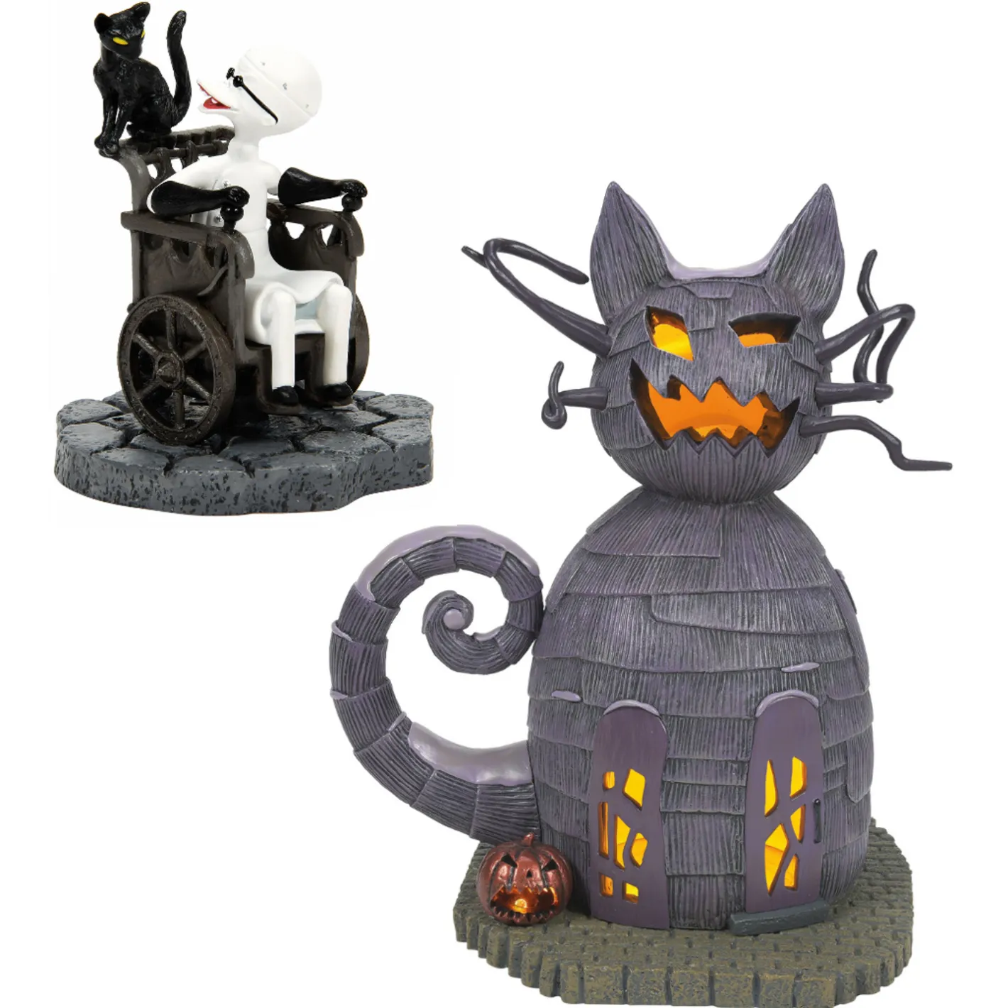 Department 56 The Nightmare Before Christmas New for 2024 Cat House and Dr. Finkelstein Set Outlet