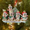Polar X Family Personalized Christmas Ornament with 5 Penguins Outlet