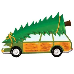 Polar X Family Station Wagon with Tree Personalized Christmas Ornament OR1565 New