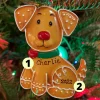 Polar X Gingerbread Cookie Puppy Dog Personalized Christmas Ornament OR1222 New