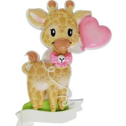 Polar X Giraffe Pink Balloon Personalized Christmas Ornament OR2236-F Online