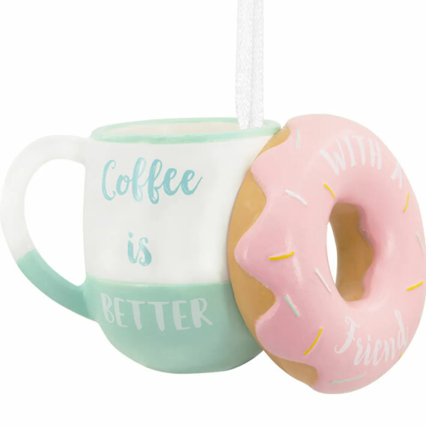 Hallmark 3.5" Coffee & Friends Christmas Ornament 1HGO2797 Online