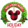 Hallmark 3" Mickey Wreath Icon Christmas Ornament 2HCM9478 Hot