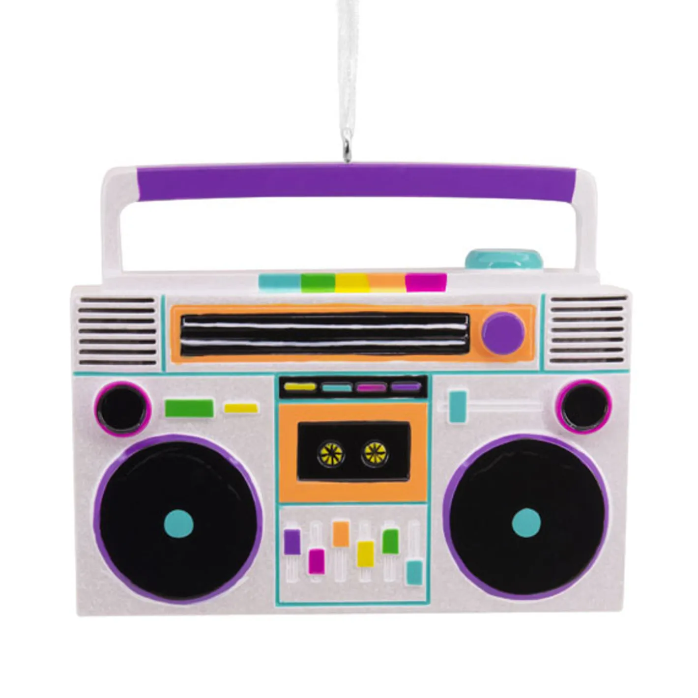 Hallmark 2.5" Retro Music Boom Box Christmas Ornament 1HGO3016 New