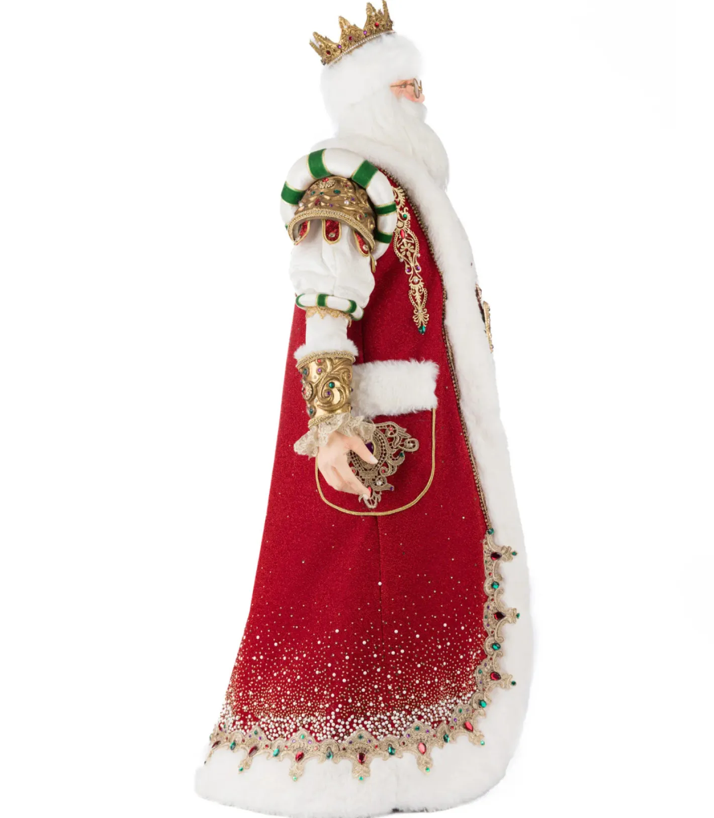 Katherines Collection Katherine's Christmas 36.25" Royal Christmas Ball King Christian Claus of the North Pole Doll 28-528800