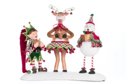 Katherines Collection Katherine's Collection 18" Alfie, Deerdra, And Snowy Christmas Carolers Christmas Decoration 28-428351 Clearance