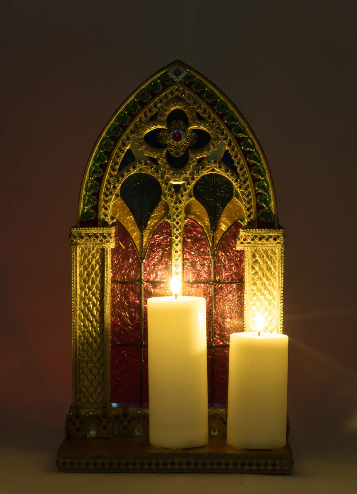 Katherines Collection Katherine's Collection 22" Christmas Castle Pillar Candle Holder 28-428250 Discount