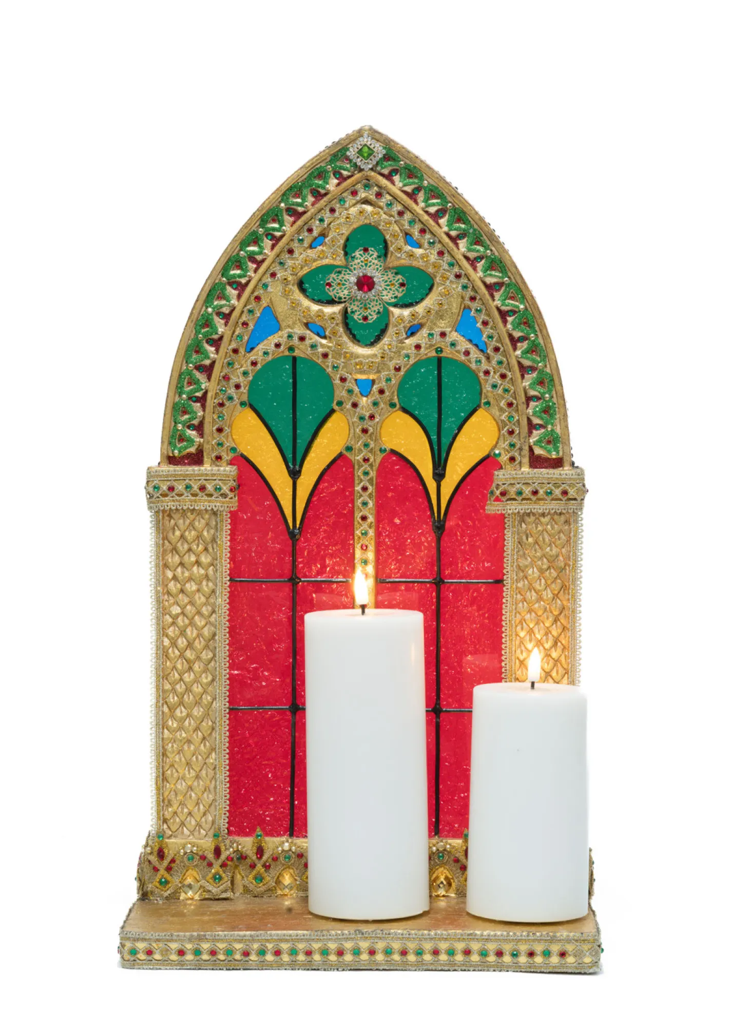 Katherines Collection Katherine's Collection 22" Christmas Castle Pillar Candle Holder 28-428250 Discount