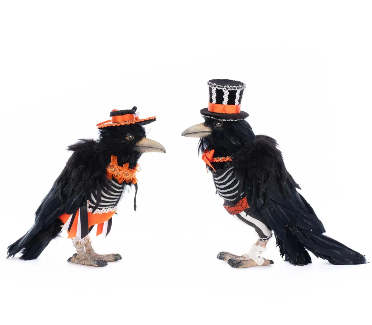 Katherines Collection Katherine's Collection 9.5" Edgar Allen and Poe the Crows Halloween Collection 28-528647 New