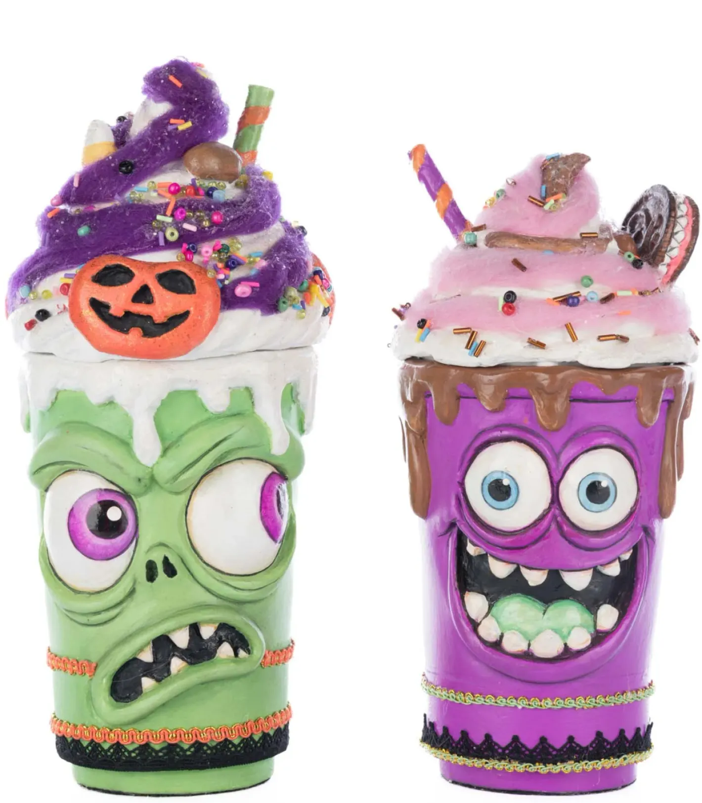 Katherines Collection Katherine's Collection 10" Franken Frap and Monster Mocha Halloween Decoration 28-528634 Online