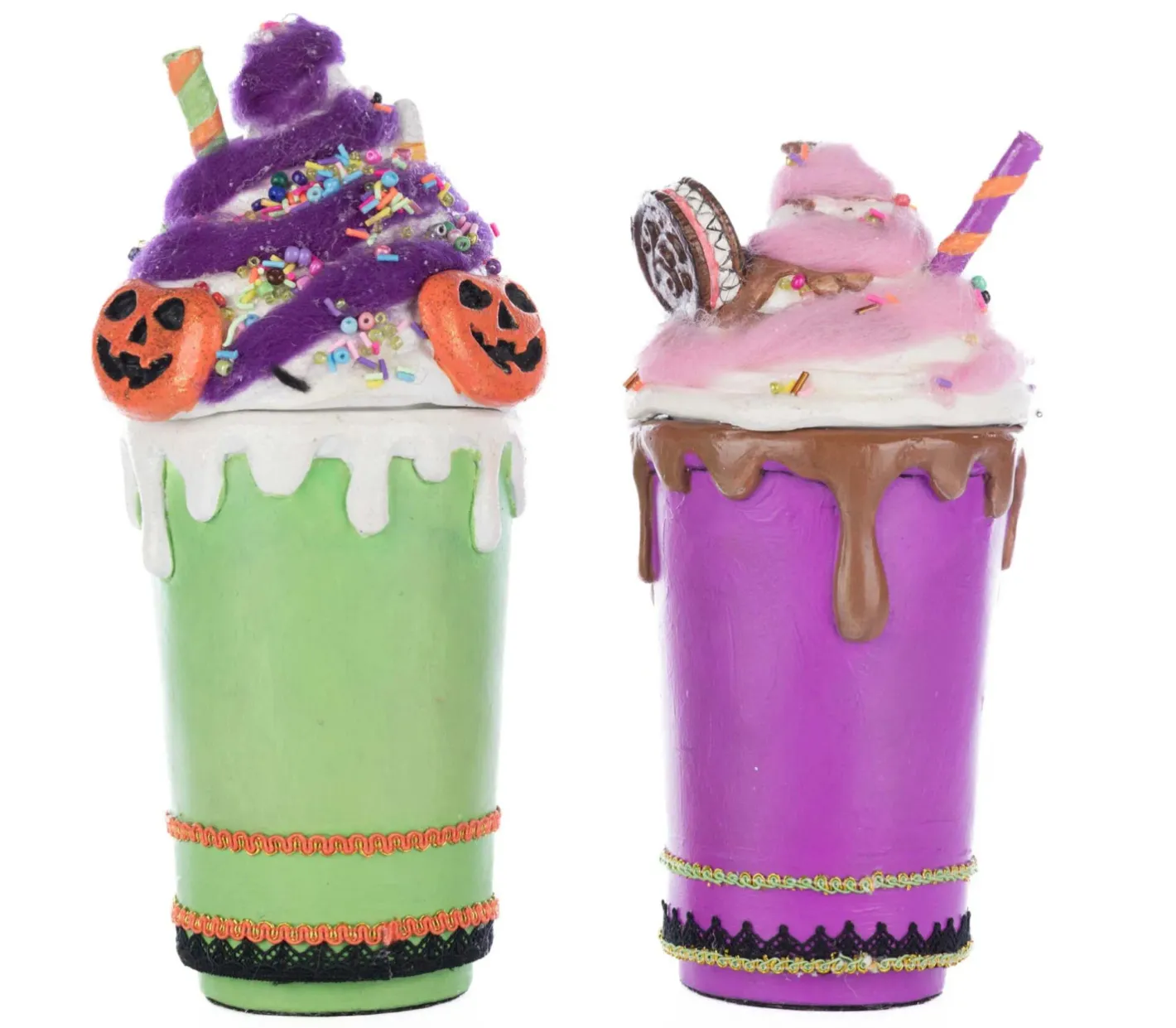 Katherines Collection Katherine's Collection 10" Franken Frap and Monster Mocha Halloween Decoration 28-528634 Online