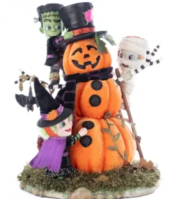 Katherines Collection Katherine's Collection 13.25" Ghouls Building Pumpkin Man Halloween Decoration 28-528654 New
