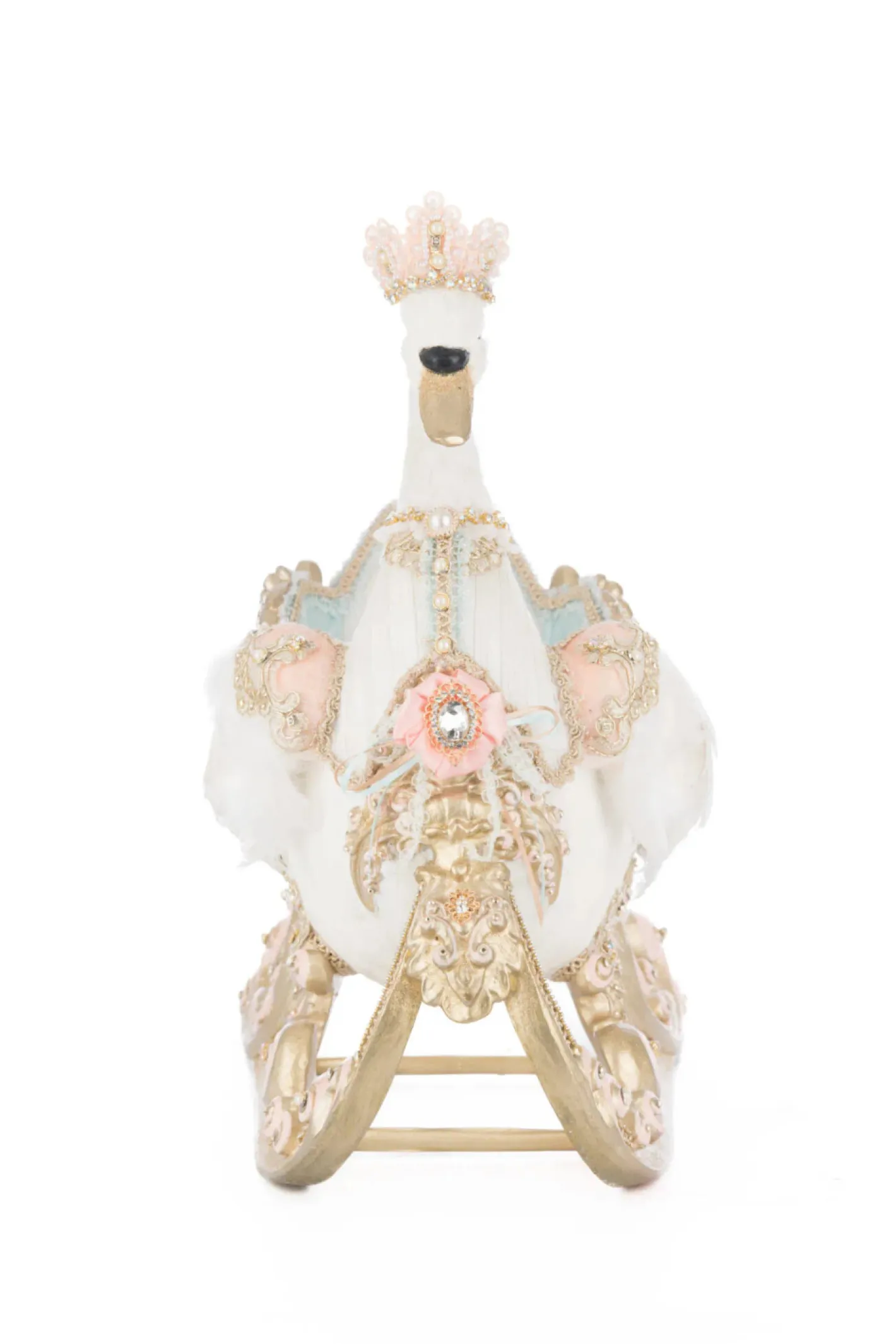 Katherines Collection Katherine's Collection 21" Joyeux Noel Swan Sleigh Christmas Decoration 28-528846 New