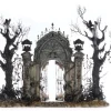 Katherines Collection Katherine's Collection 33" Macabre Mansion Gates Halloween Decoration 28-528682