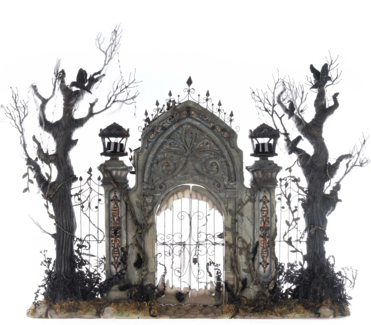 Katherines Collection Katherine's Collection 33" Macabre Mansion Gates Halloween Decoration 28-528682