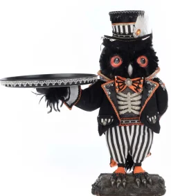 Katherines Collection Katherine's Collection 21.5" Oscar Macabre Owl Server Halloween Decoration 28-528678 New