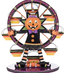 Katherines Collection Katherine's Collection 21" Pumpkin Ferris Wheel Cupcake Holder Halloween Decoration 28-528636