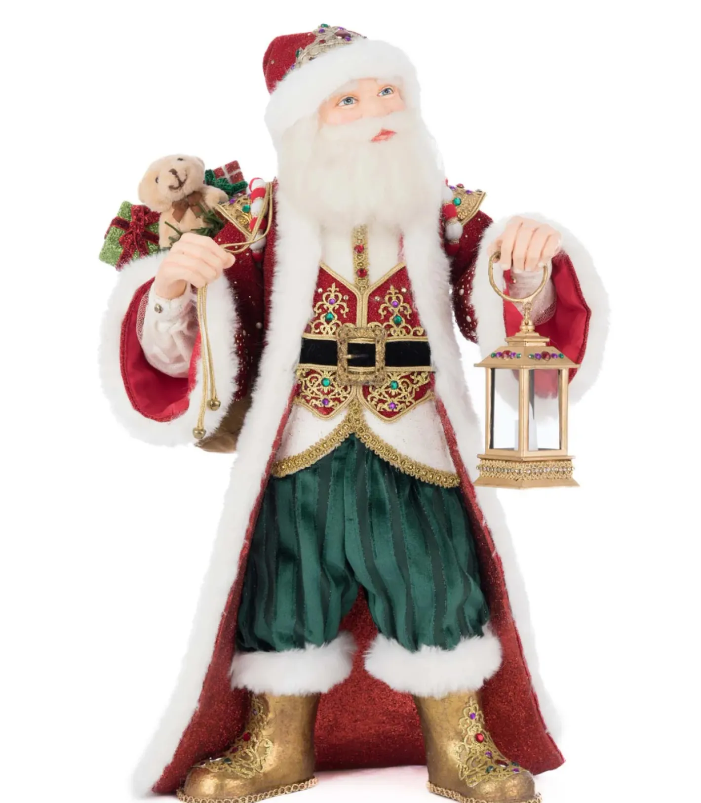 Katherines Collection Katherine's Collection 18" Royal Christmas Ball King Christopher Claus with Lantern Tabletop Christmas Decoration 28-528817 Online