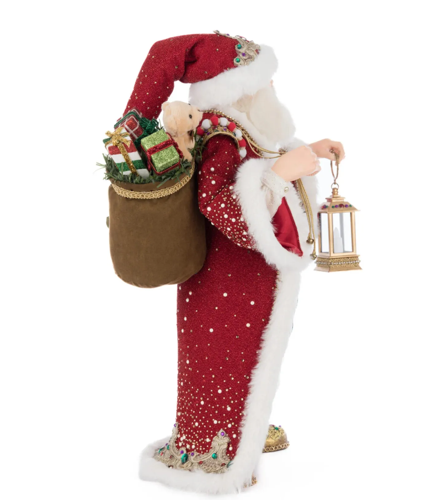 Katherines Collection Katherine's Collection 18" Royal Christmas Ball King Christopher Claus with Lantern Tabletop Christmas Decoration 28-528817 Online