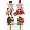 Katherines Collection Katherine's Collection 16.5" Set of 2 Royal Christmas Ball Mouse Stocking Holders 28-528803 Clearance