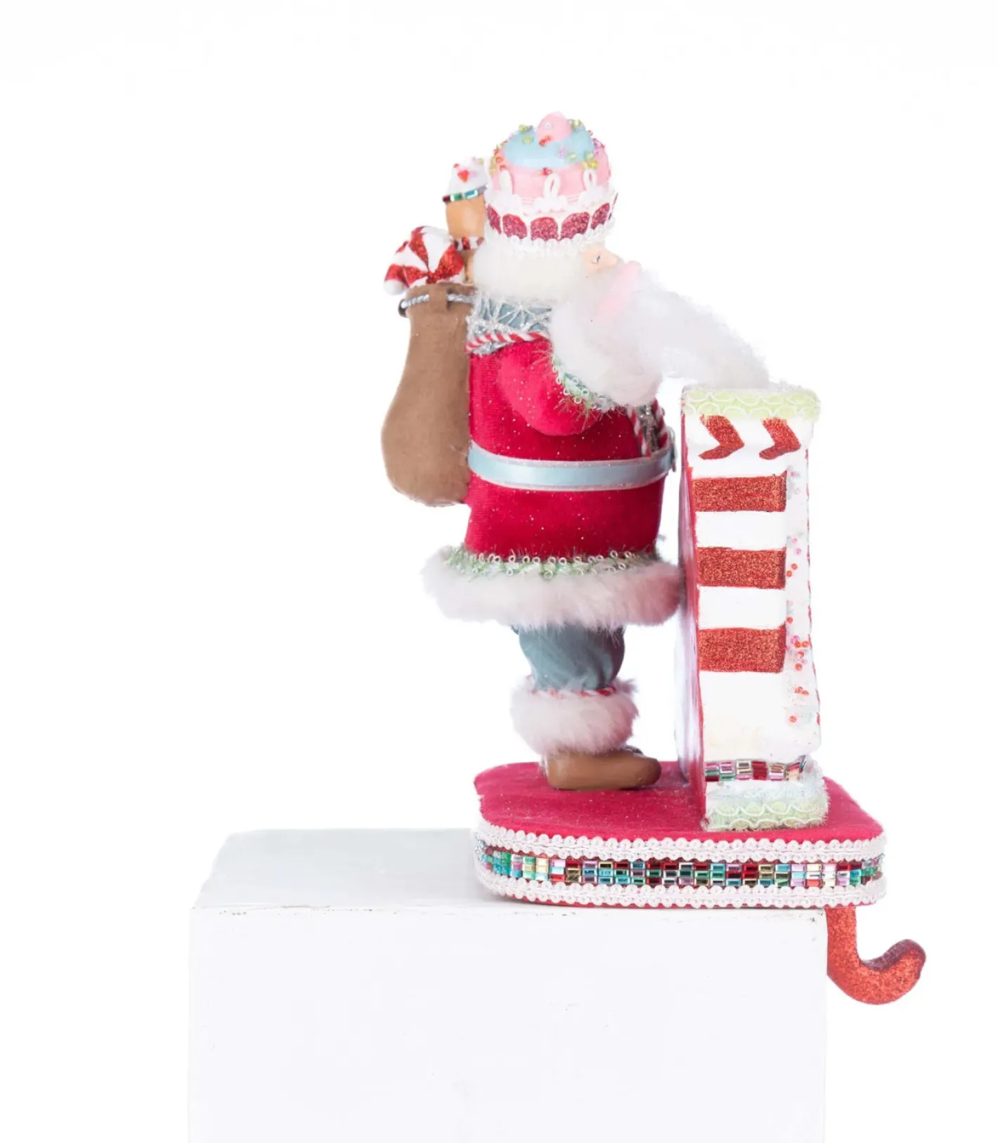 Katherines Collection Katherine's Collection 10.5" Sweet Delights Santa Stocking Holder 28-528744 Clearance