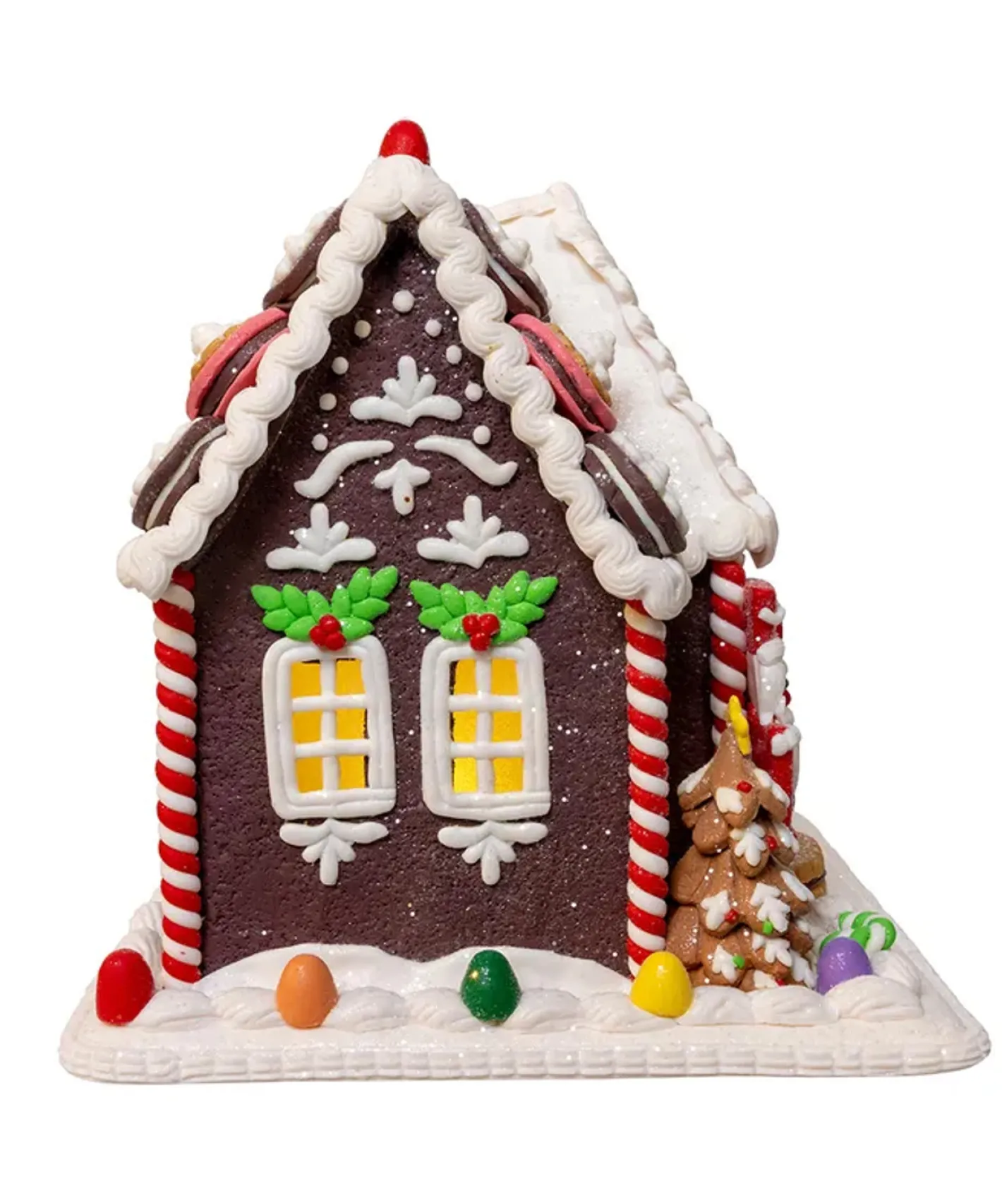 Kurt Adler 9.5" Battery Operated LED Cookie Gingerbread House Christmas Decoration GBJ0058 Discount