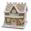 Kurt Adler 8. Battery Operated LED Lighted Gingerbread Bubblegum Factory JEL1415 Hot