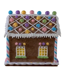 Kurt Adler 8. Battery Operated LED Lighted Gingerbread Bubblegum Factory JEL1415 Hot