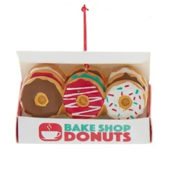 Kurt Adler 3.75" Box of Donuts Christmas Ornament J9240 Outlet
