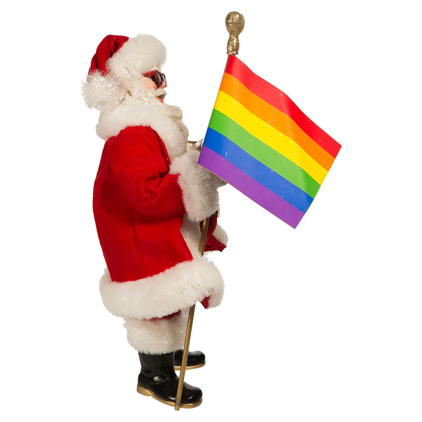 Kurt Adler 10" Fabriché Pride Santa Christmas Figure FA0179 Sale