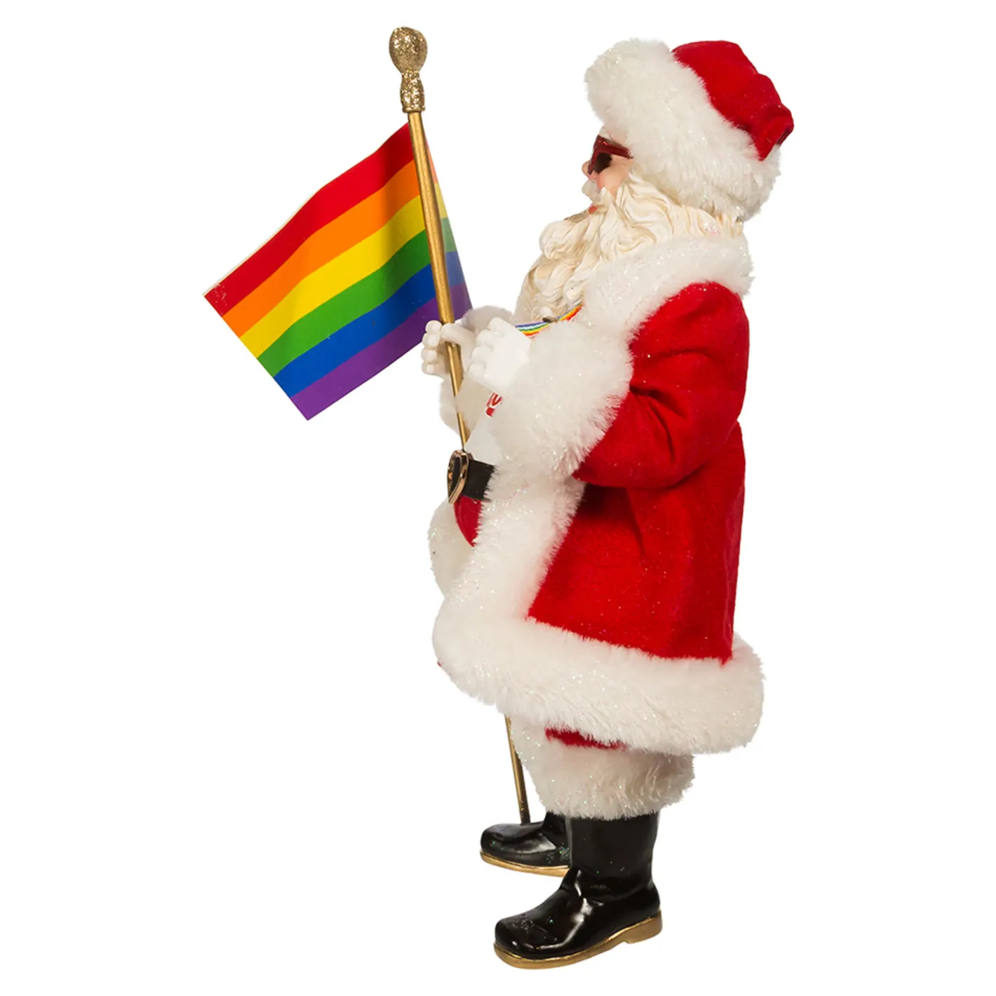 Kurt Adler 10" Fabriché Pride Santa Christmas Figure FA0179 Sale
