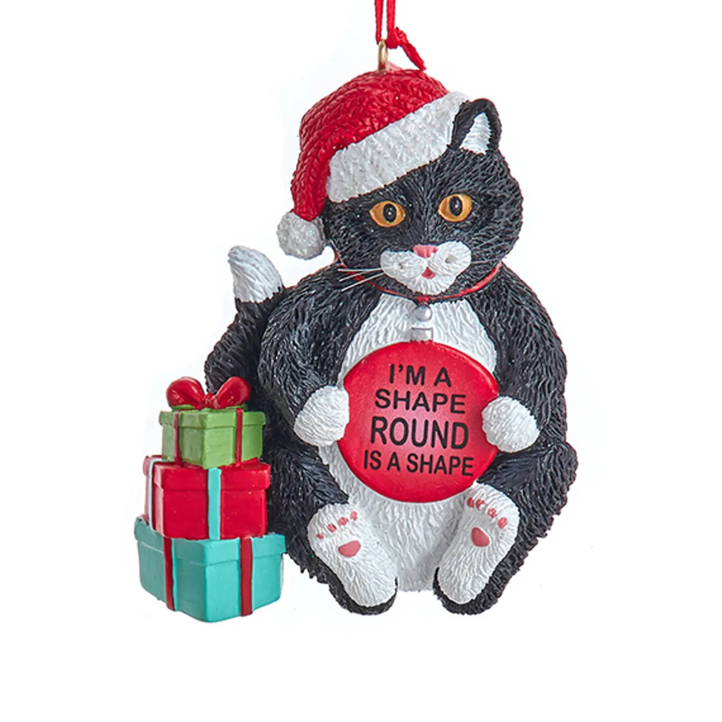 Kurt Adler 3.5" Fat Cat Christmas Ornament A2220 Outlet